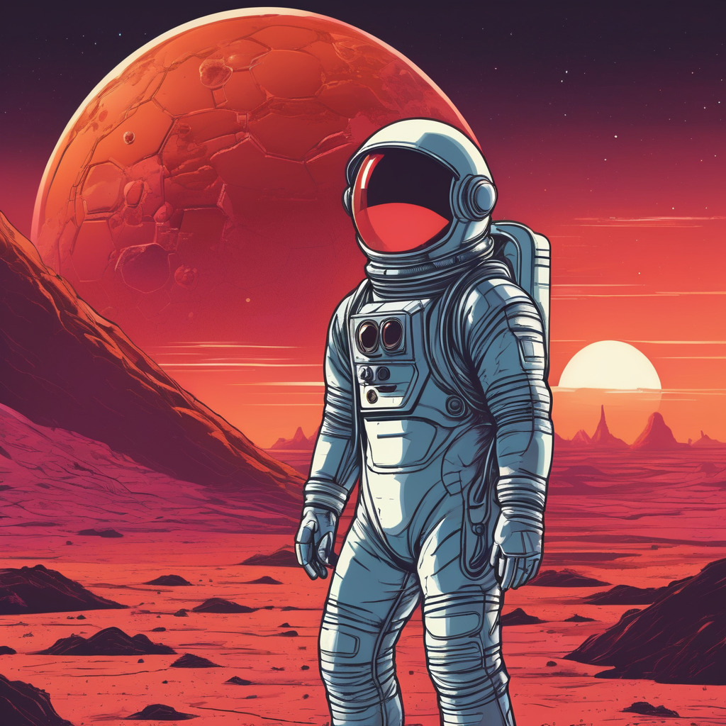 Astronaut on mars